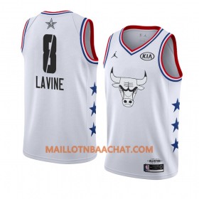 Maillot NBA Chicago Bulls Zach LaVine 8 2019 All-Star Jordan Brand Blanc Swingman - Homme